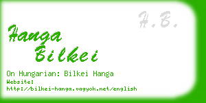 hanga bilkei business card